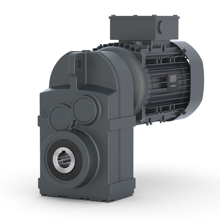 Flachgetriebe mit Asynchronmotor