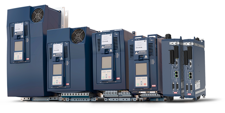 The COMBIVERT F6 & S6 drive controller / frequency inverter with different housings, developed, manufactured and sold by KEB Automation