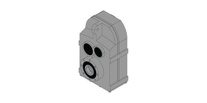 Shaft-mounted version of a shaft mounted gear unit