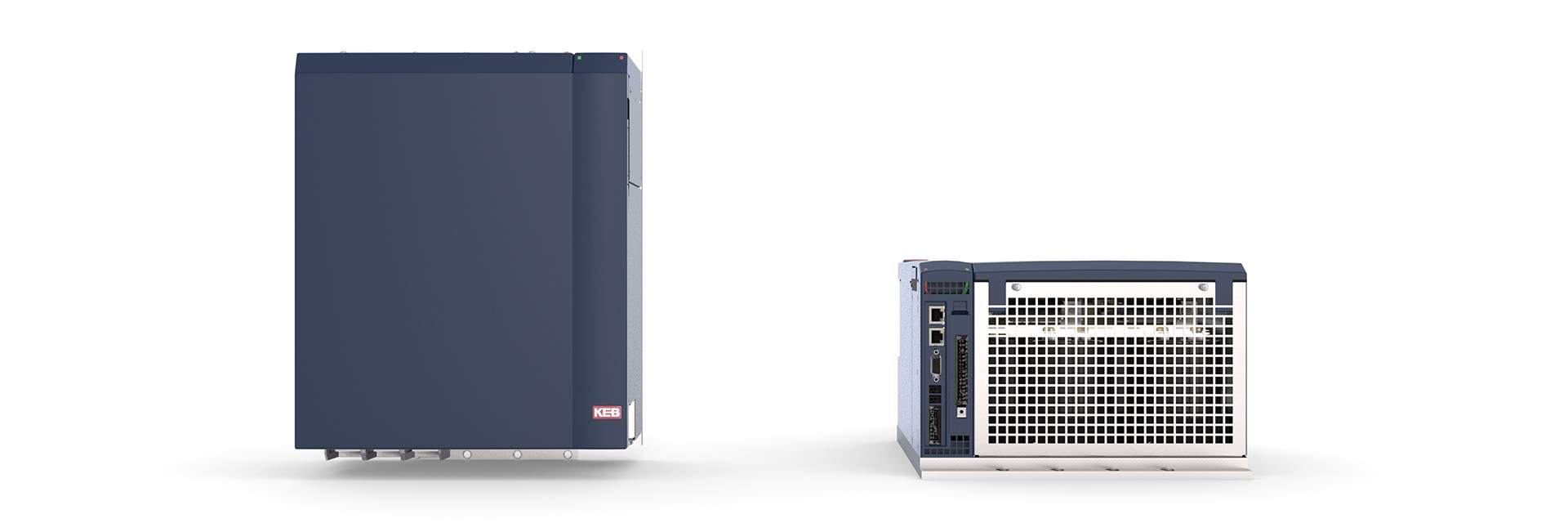 Active-Infeed-Converter COMBIVERT H6-AIC in front and rear view